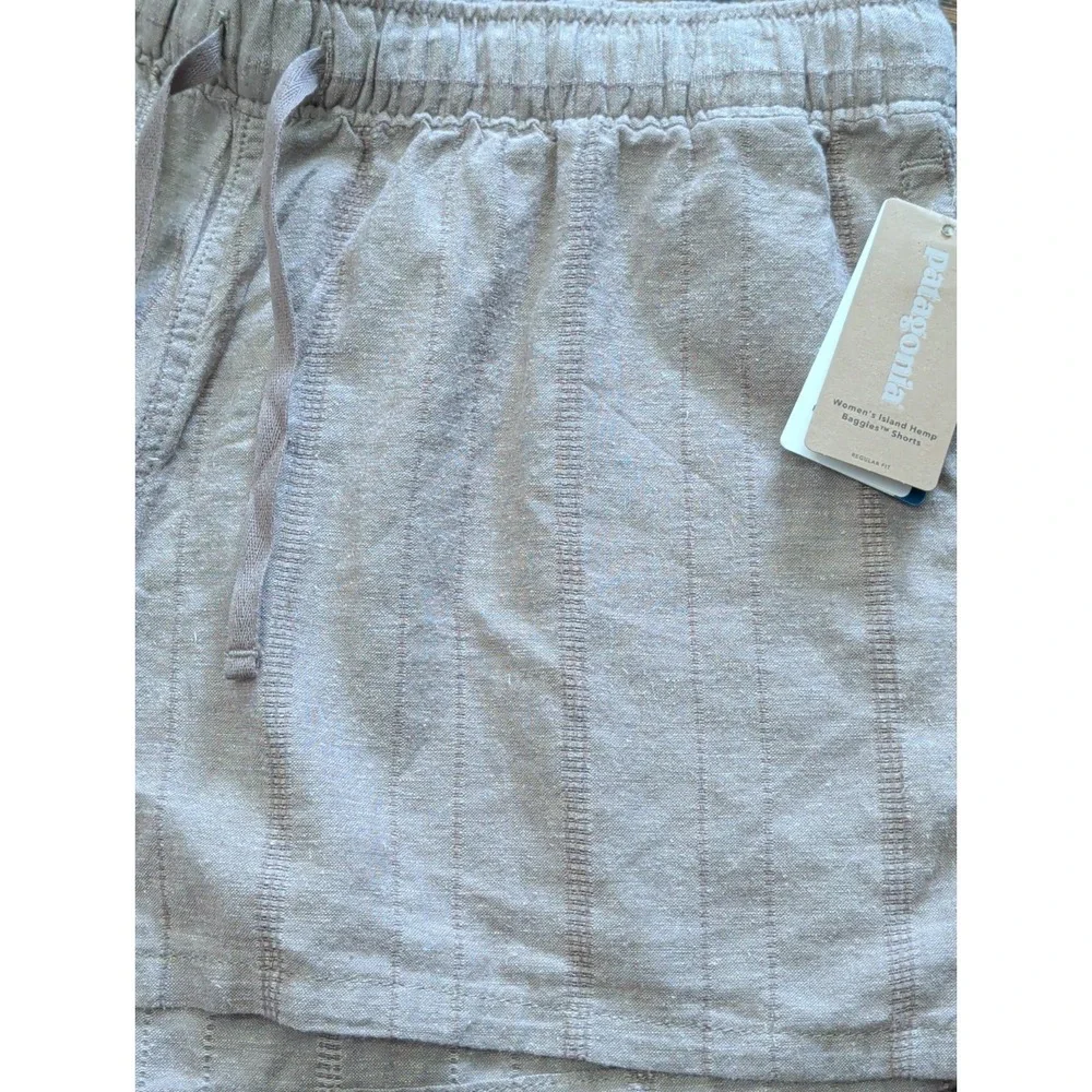 NWT Patagonia Island Hemp Baggies Shorts Sz S Taupe 3" Organic Cotton Textured - Picture 2 of 9